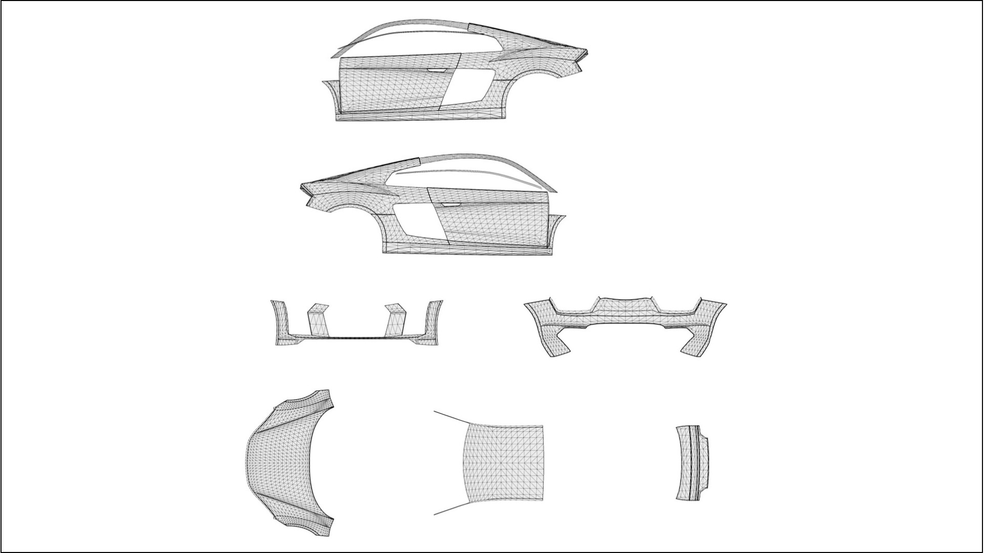 Audi R8 typ-4S prefacelift pre-LCI VECTOR WIBE Designed Wrap PPF Kit – Printable Polyurethane Film