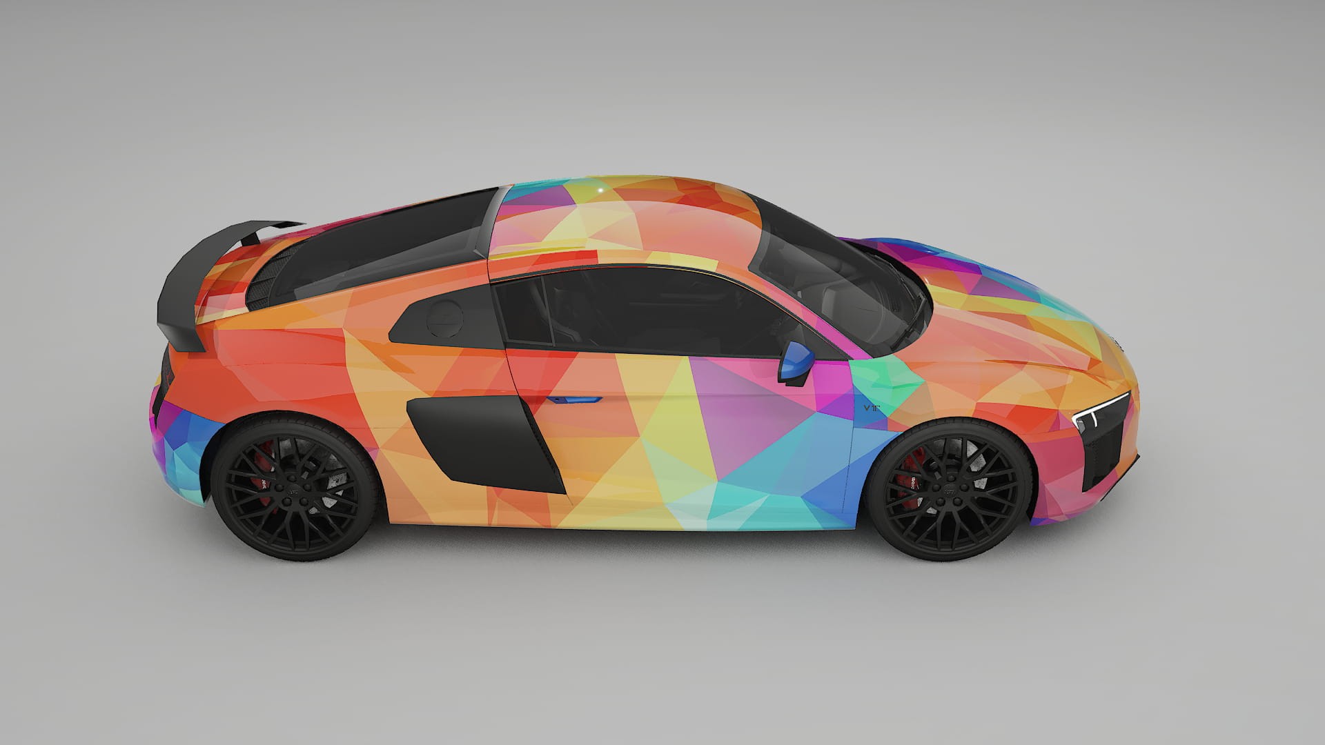 Audi R8 typ-4S prefacelift pre-LCI VECTOR WIBE Designed Wrap PPF Kit – Printable Polyurethane Film