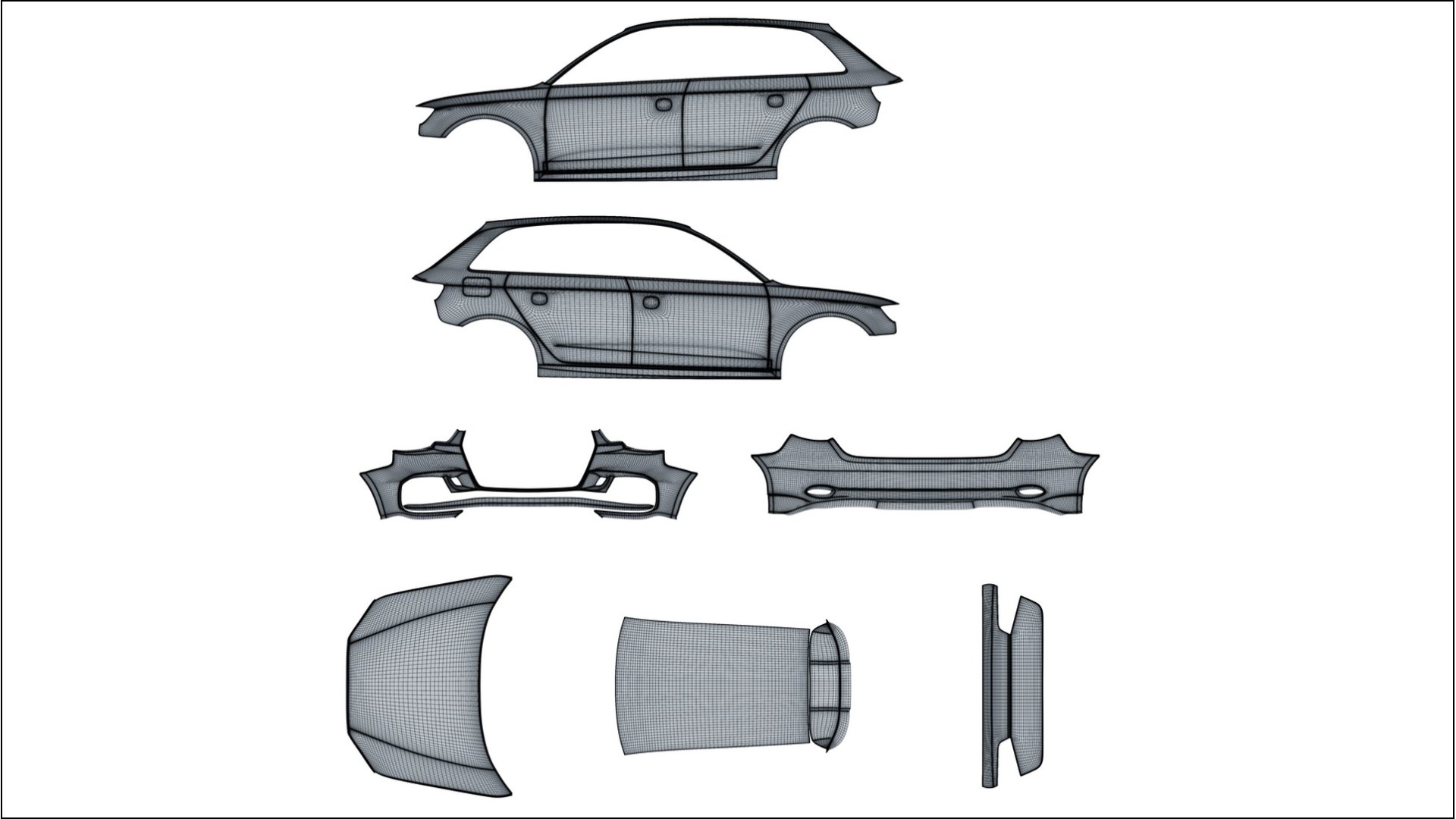 Audi RS3 Sportback 8V facelift LCI VECTOR WIBE Designed Wrap PPF Kit – Printable Polyurethane Film