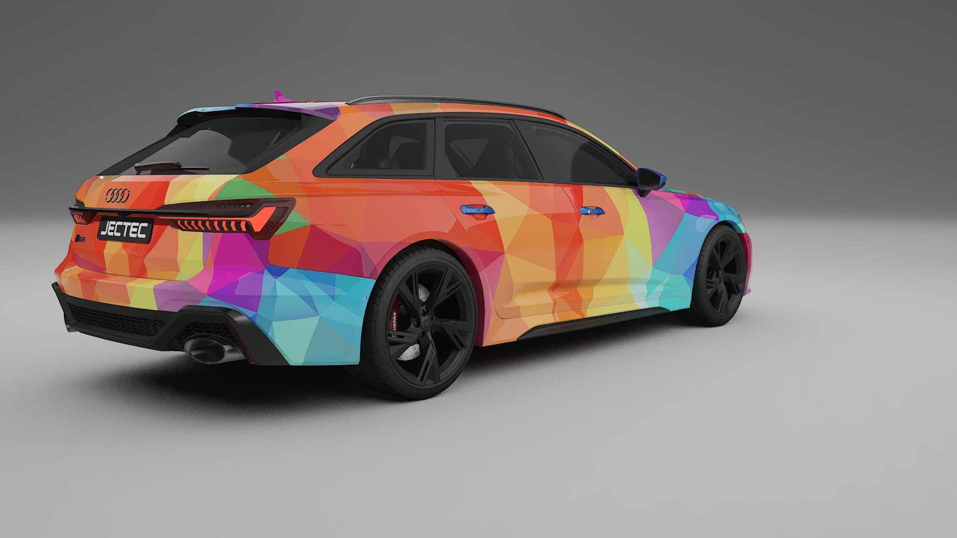 Audi RS6 Avant C8 facelift LCI VECTOR WIBE Designed Wrap PPF Kit – Printable Polyurethane Film