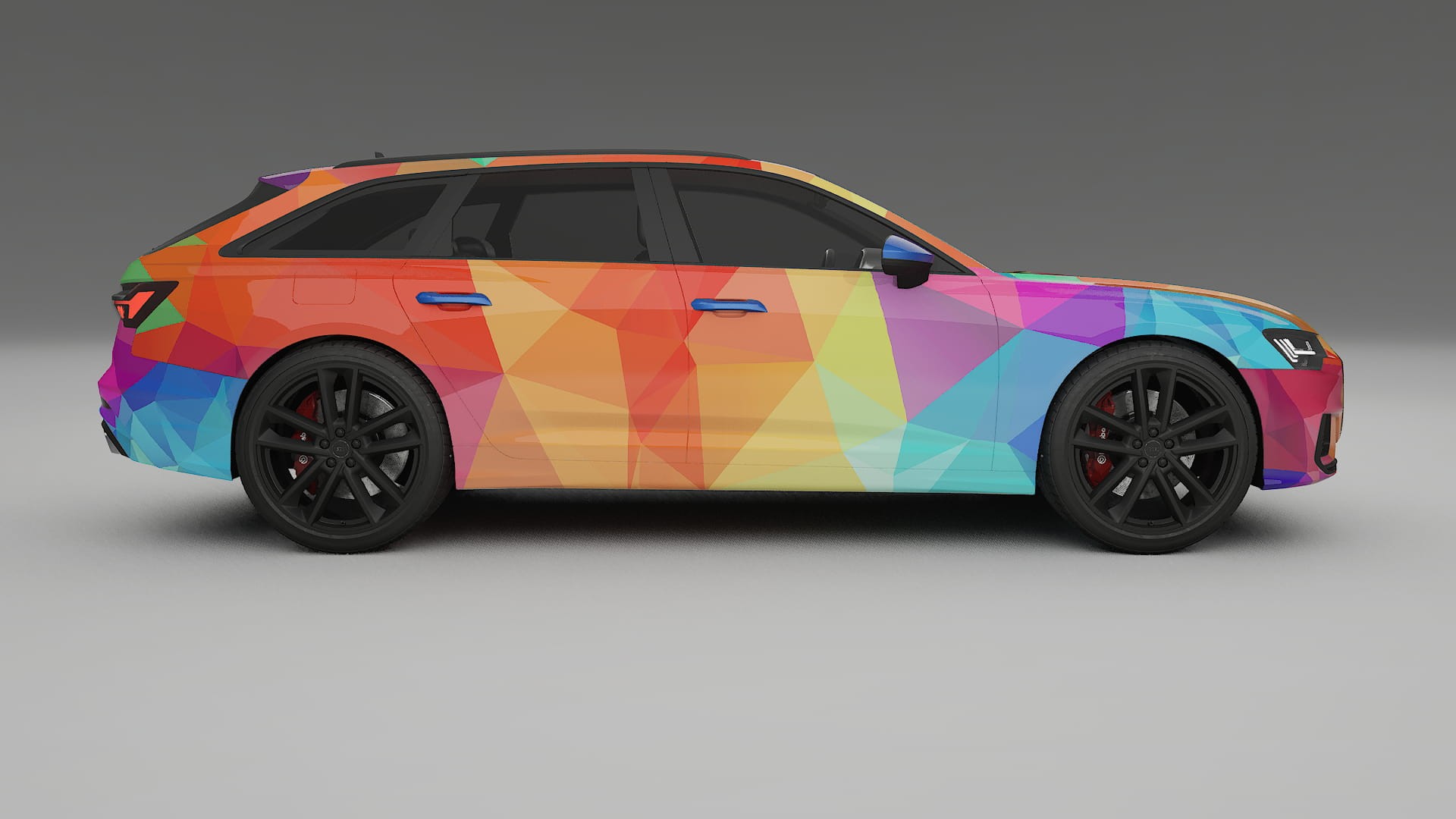 Audi S6 Avant prefacelift pre-LCI C8 VECTOR WIBE Designed Wrap PPF Kit – Printable Polyurethane Film
