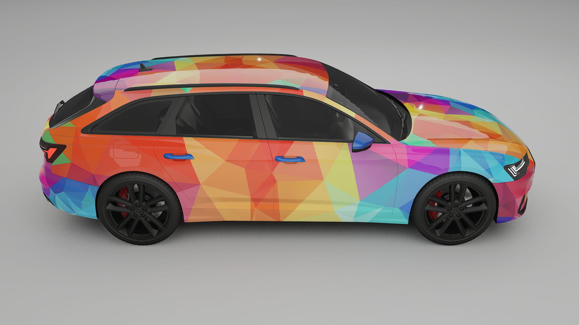 Audi S6 Avant prefacelift pre-LCI C8 VECTOR WIBE Designed Wrap PPF Kit – Printable Polyurethane Film