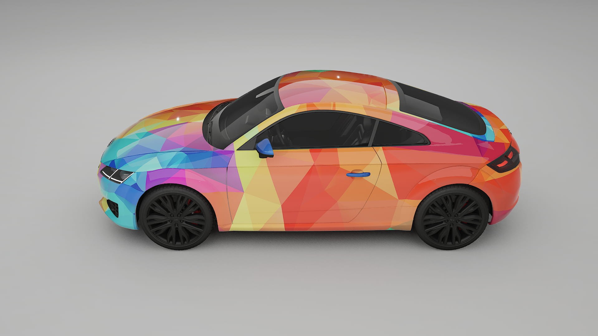 Audi TT Coupe 8S prefacelift pre-LCI VECTOR WIBE Designed Wrap PPF Kit – Printable Polyurethane Film