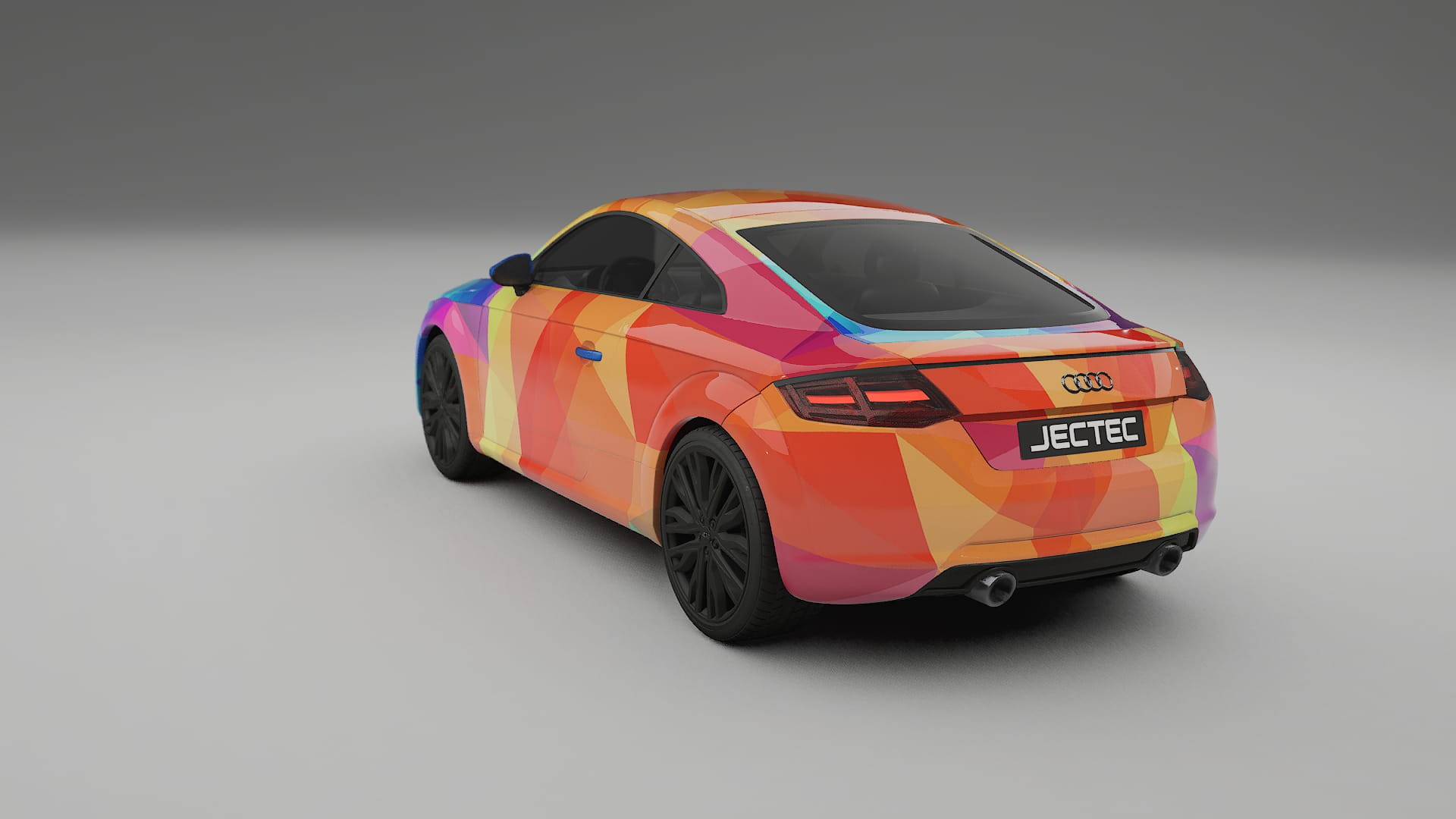 Audi TT Coupe 8S prefacelift pre-LCI VECTOR WIBE Designed Wrap PPF Kit – Printable Polyurethane Film