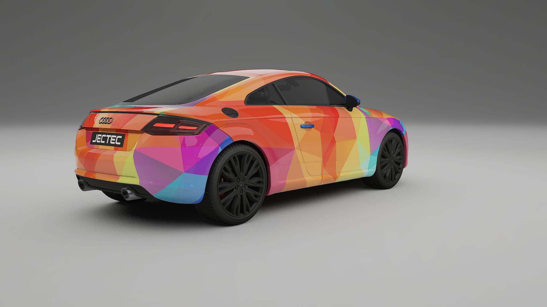 Audi TT Coupe 8S prefacelift pre-LCI VECTOR WIBE Designed Wrap PPF Kit – Printable Polyurethane Film