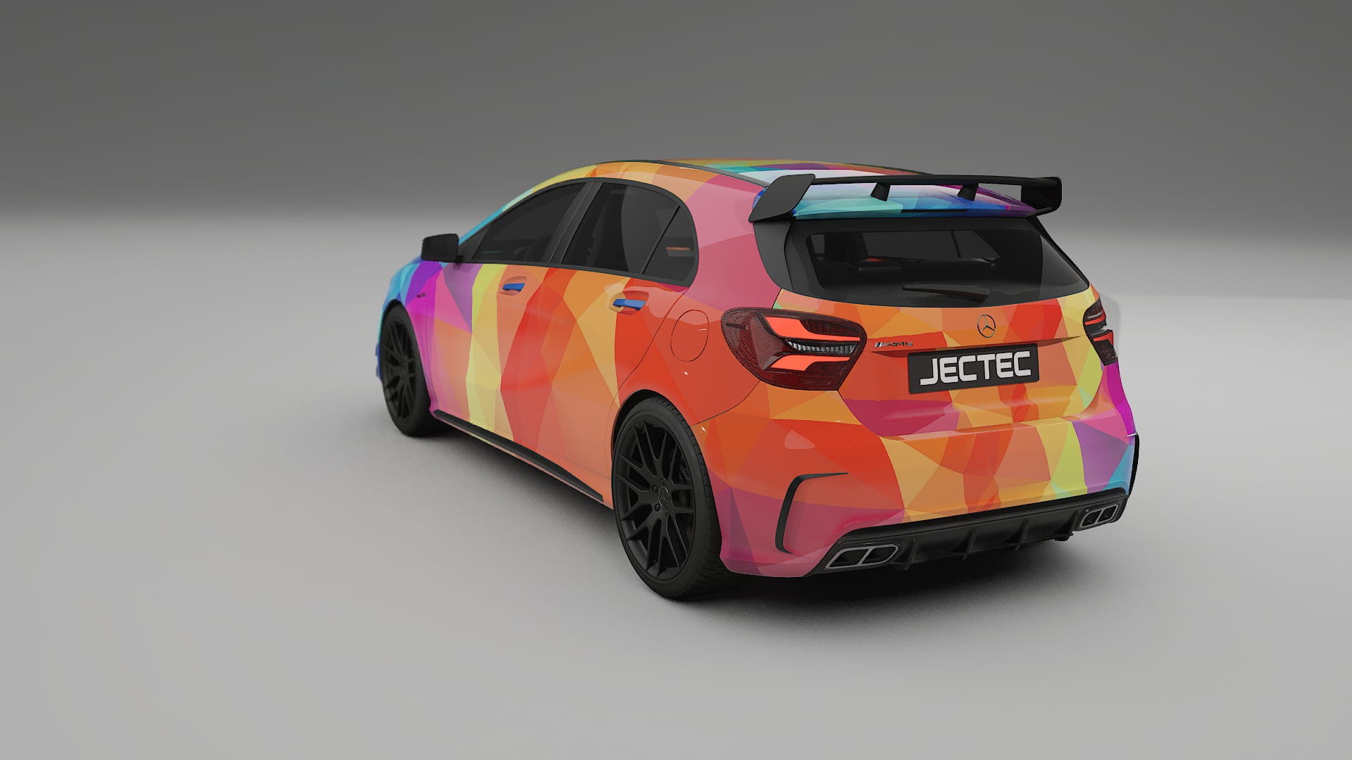 Mercedes A45 AMG W176 VECTOR WIBE Designed Wrap PPF Kit – Printable Polyurethane Film