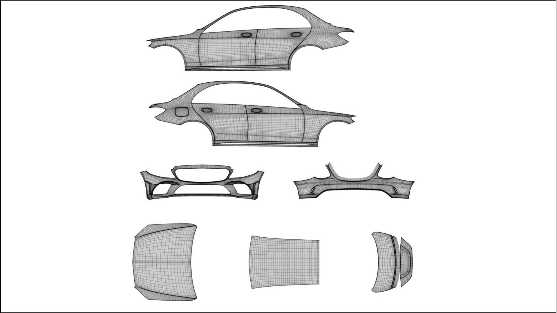 Mercedes C-class W205 AMG sedan VECTOR WIBE Designed Wrap PPF Kit – Printable Polyurethane Film