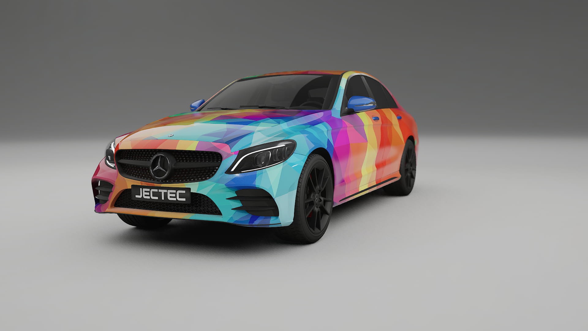 Mercedes C-class W205 AMG sedan VECTOR WIBE Designed Wrap PPF Kit – Printable Polyurethane Film