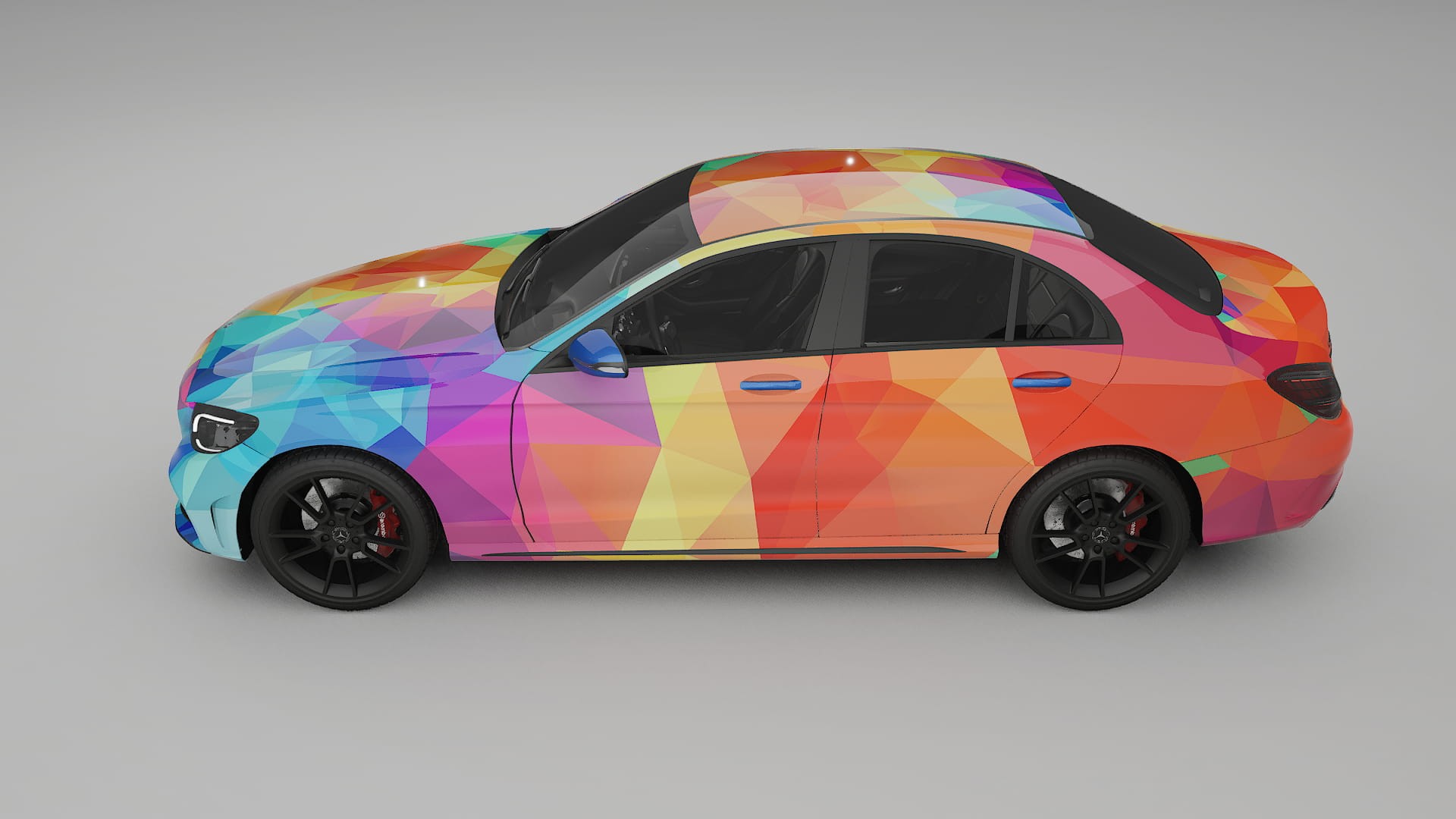 Mercedes C-class W205 AMG sedan VECTOR WIBE Designed Wrap PPF Kit – Printable Polyurethane Film