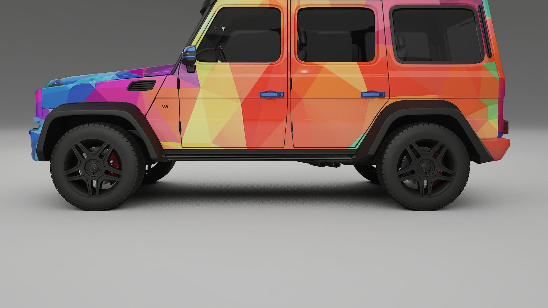Mercedes G-class 4x4 W463 VECTOR WIBE Designed Wrap PPF Kit – Printable Polyurethane Film