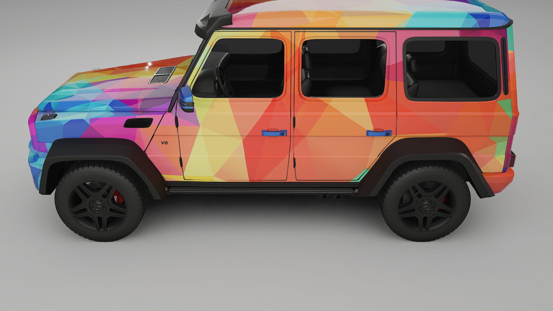 Mercedes G-class 4x4 W463 VECTOR WIBE Designed Wrap PPF Kit – Printable Polyurethane Film