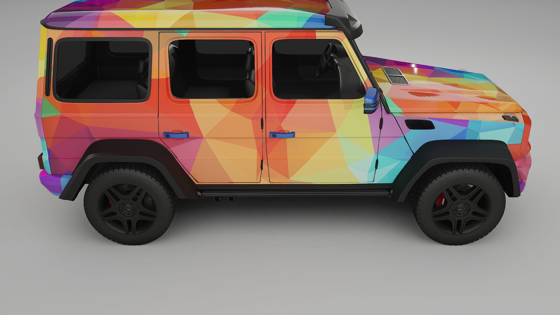 Mercedes G-class 4x4 W463 VECTOR WIBE Designed Wrap PPF Kit – Printable Polyurethane Film