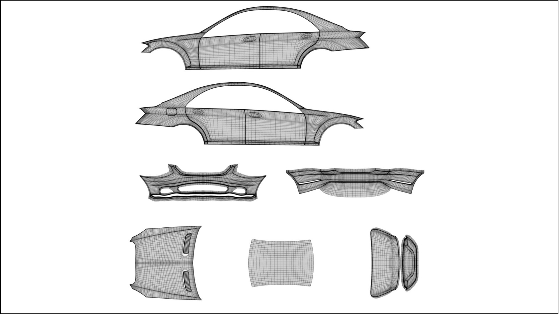 Mercedes S-class W221 facelift LCI VECTOR WIBE Designed Wrap PPF Kit – Printable Polyurethane Film 2