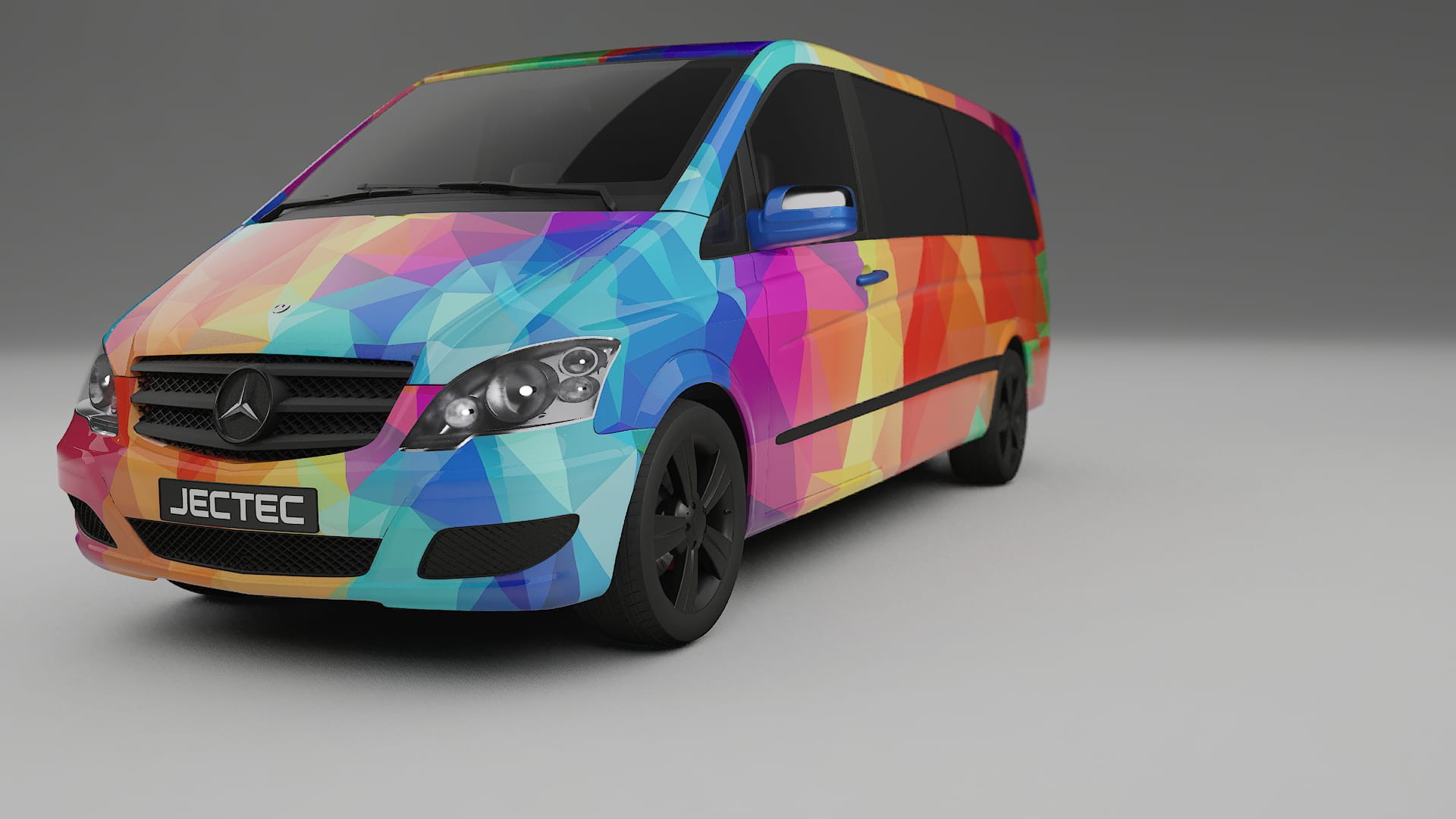 Mercedes Viano Extralong W439 Facelift LCI VECTOR WIBE Designed Wrap PPF Kit – Printable Polyurethane Film