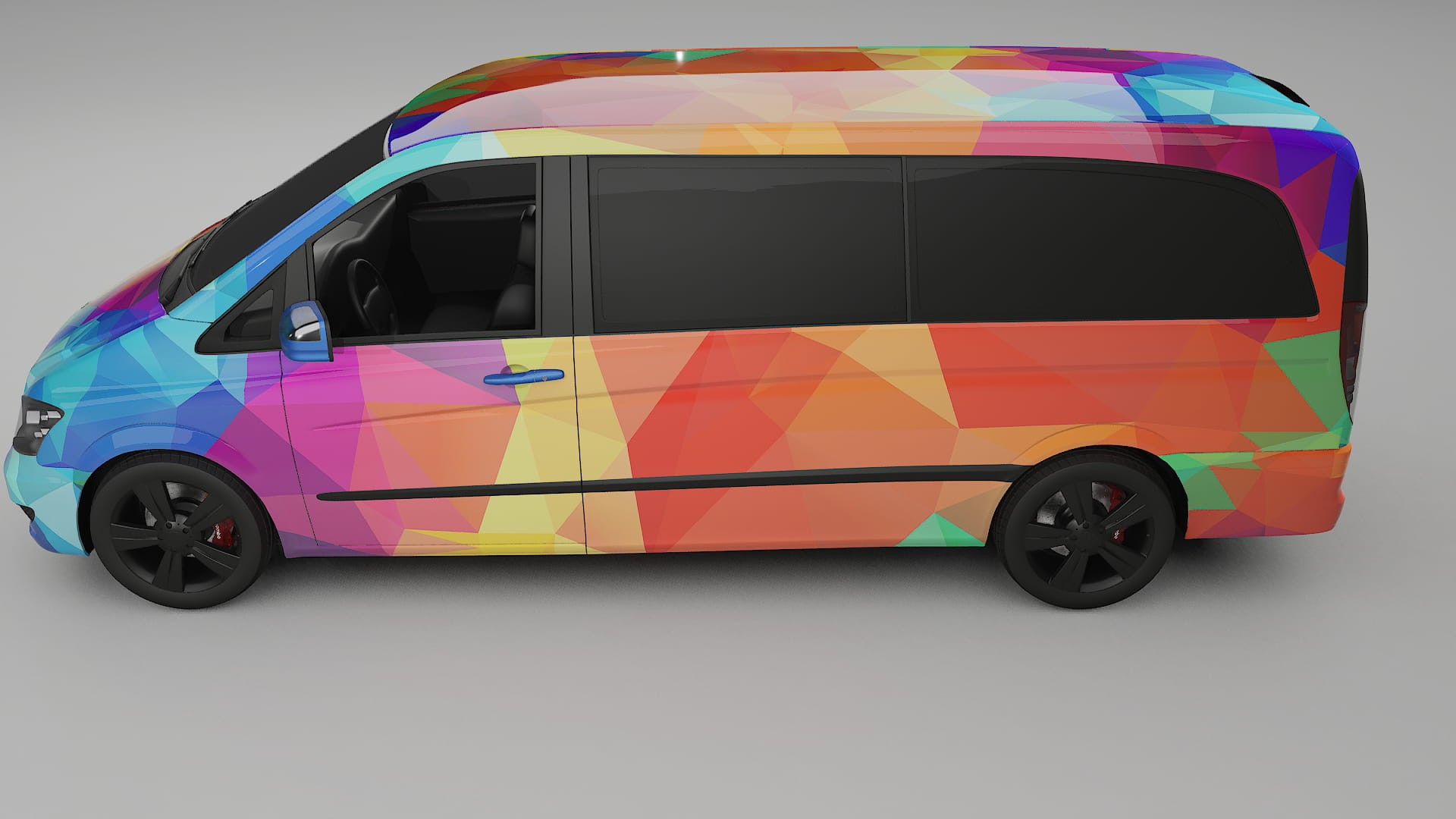 Mercedes Viano Extralong W439 Facelift LCI VECTOR WIBE Designed Wrap PPF Kit – Printable Polyurethane Film