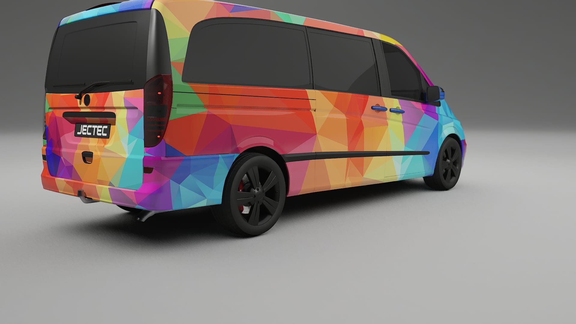 Mercedes Viano Extralong W439 Facelift LCI VECTOR WIBE Designed Wrap PPF Kit – Printable Polyurethane Film