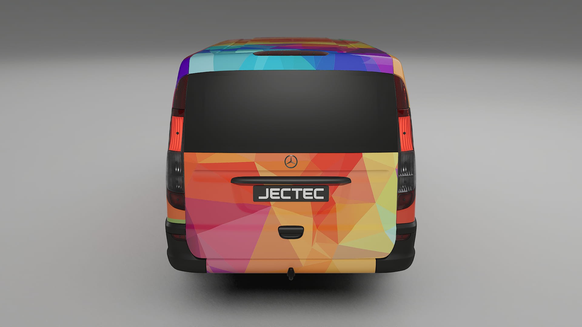 Mercedes Vito Short W639 facelift LCI VECTOR WIBE Designed Wrap PPF Kit – Printable Polyurethane Film