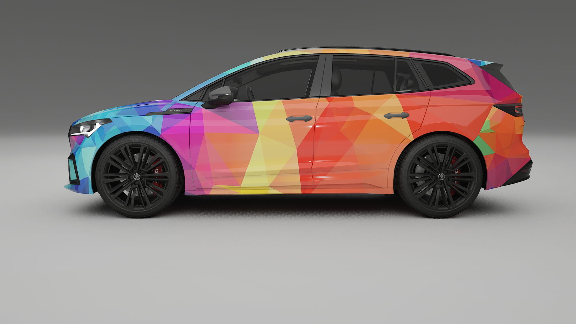 Škoda Enyaq MEB VECTOR WIBE Designed Wrap PPF Kit – Printable Polyurethane Film