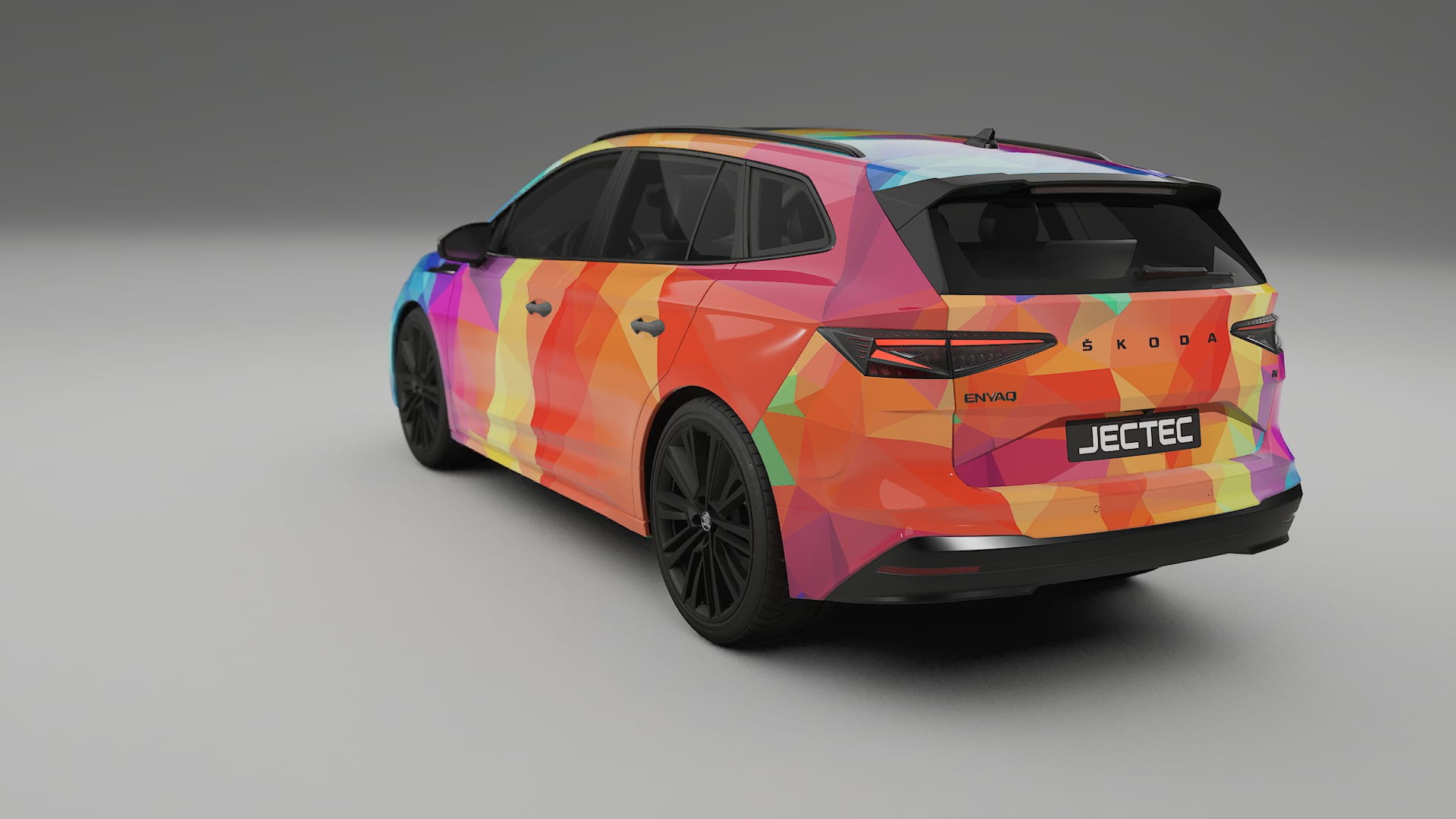 Škoda Enyaq MEB VECTOR WIBE Designed Wrap PPF Kit – Printable Polyurethane Film