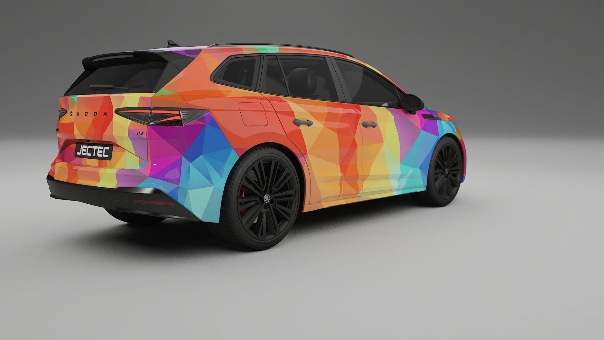Škoda Enyaq MEB VECTOR WIBE Designed Wrap PPF Kit – Printable Polyurethane Film
