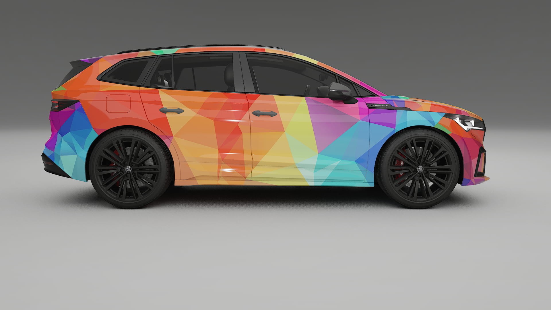 Škoda Enyaq MEB VECTOR WIBE Designed Wrap PPF Kit – Printable Polyurethane Film