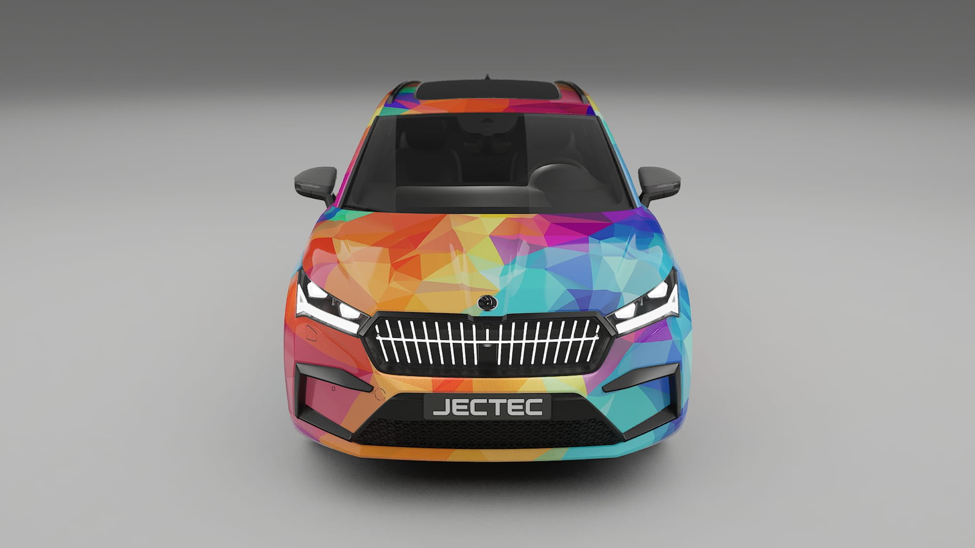 Škoda Enyaq MEB VECTOR WIBE Designed Wrap PPF Kit – Printable Polyurethane Film
