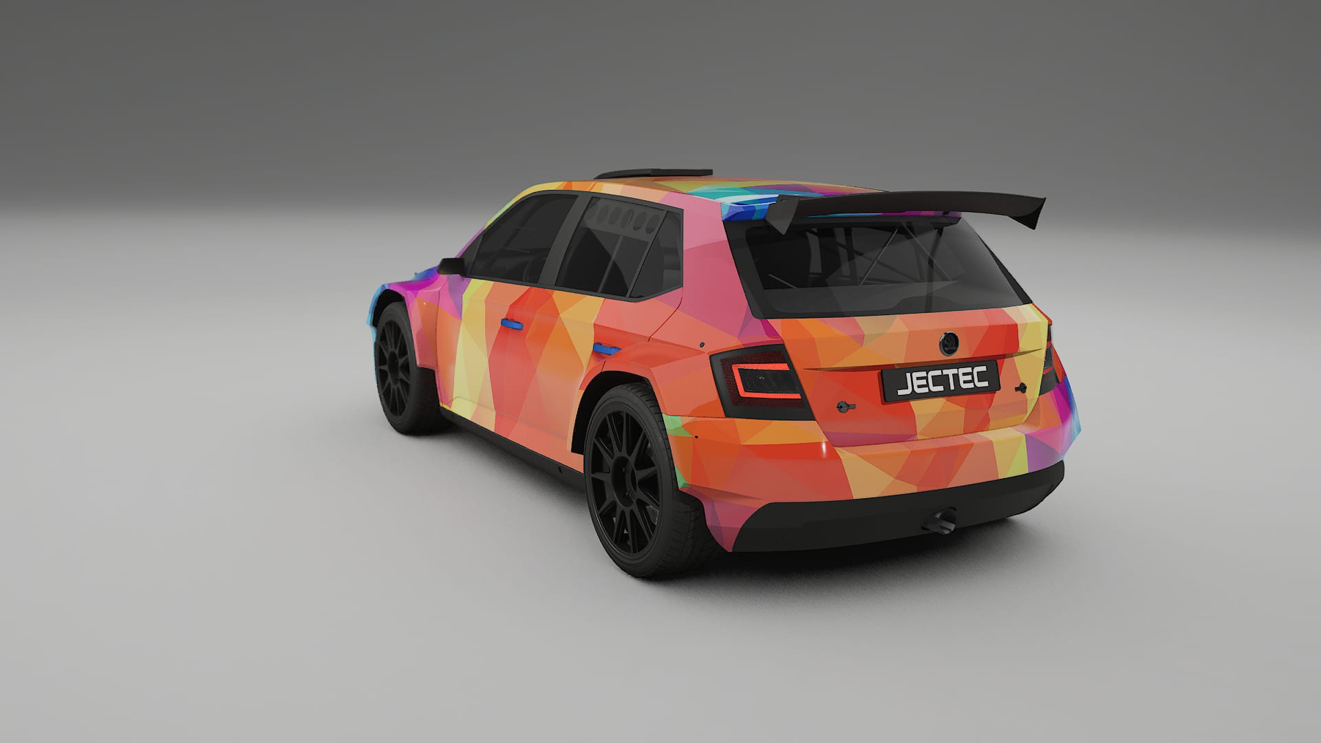 Škoda Fabia R5 6V VECTOR WIBE Designed Wrap PPF Kit – Printable Polyurethane Film