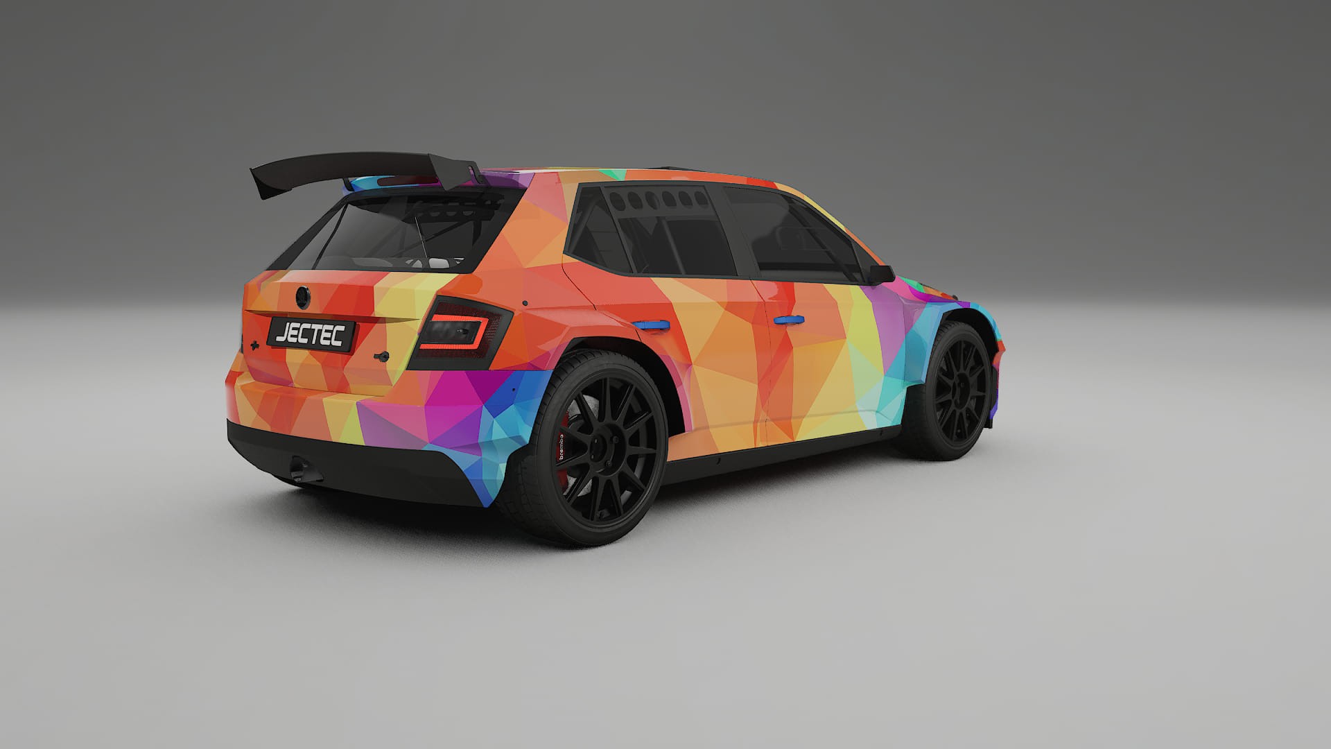 Škoda Fabia R5 6V VECTOR WIBE Designed Wrap PPF Kit – Printable Polyurethane Film