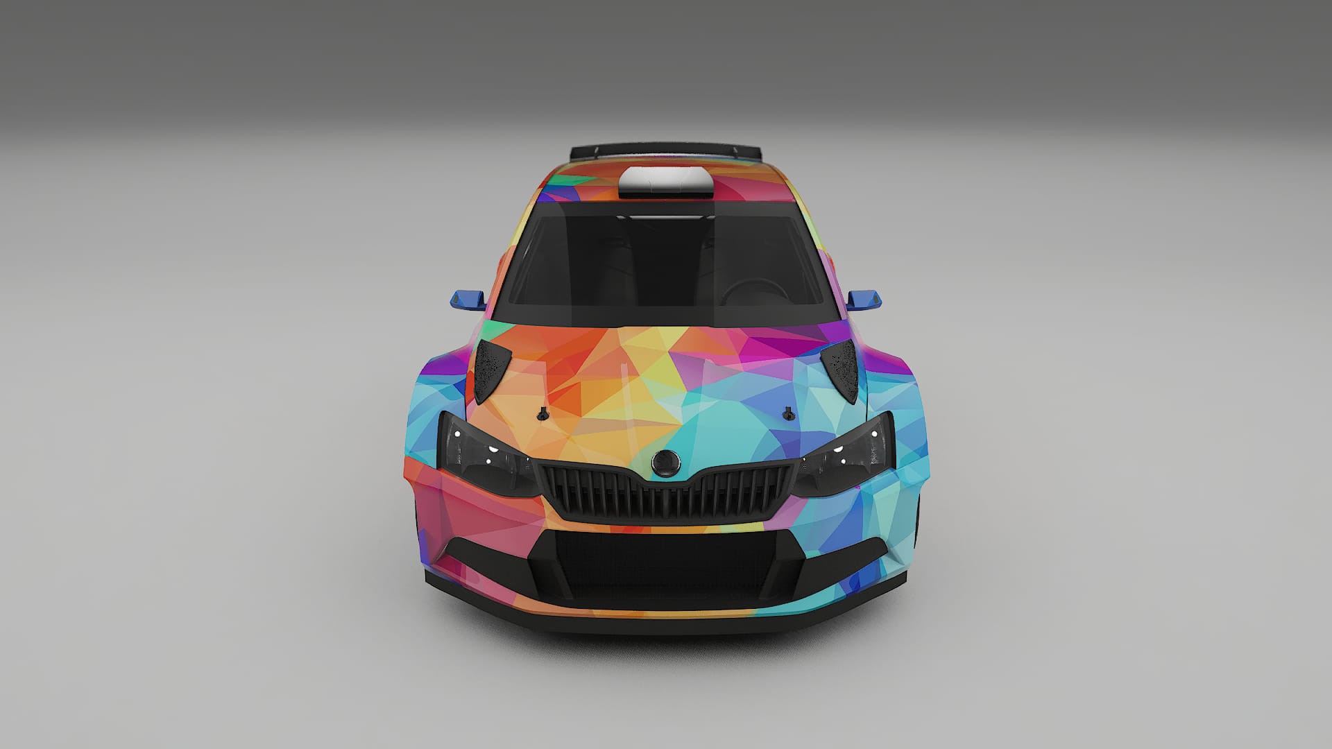 Škoda Fabia R5 6V VECTOR WIBE Designed Wrap PPF Kit – Printable Polyurethane Film