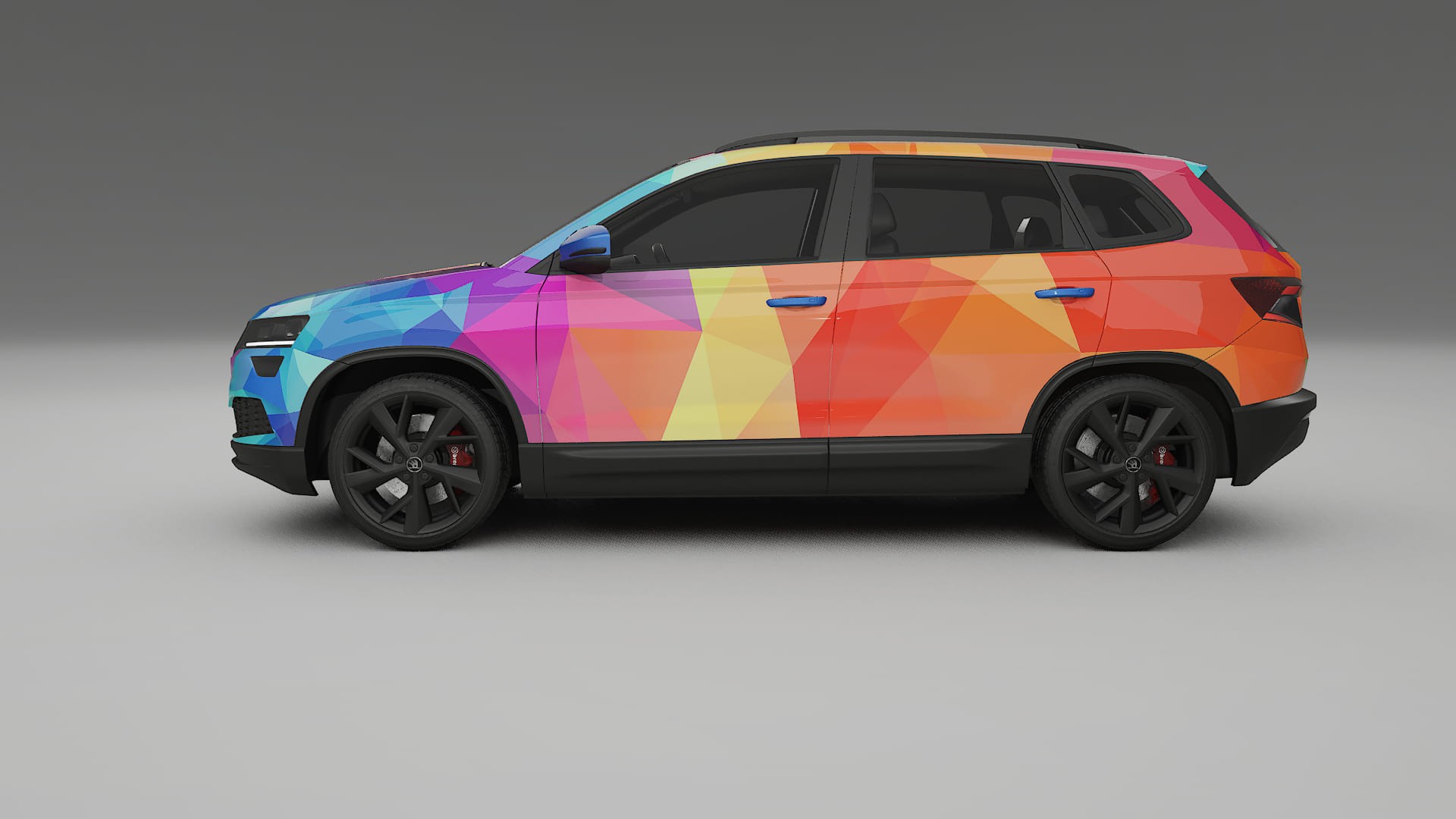 Škoda Karoq NU7 VECTOR WIBE Designed Wrap PPF Kit – Printable Polyurethane Film