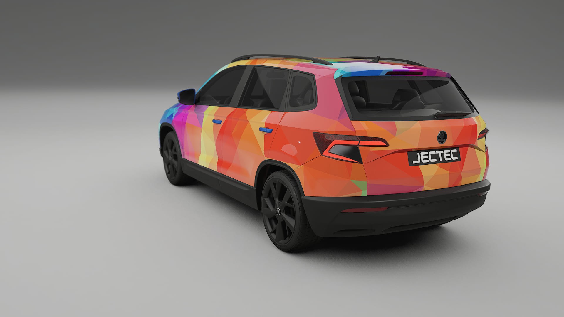 Škoda Karoq NU7 VECTOR WIBE Designed Wrap PPF Kit – Printable Polyurethane Film