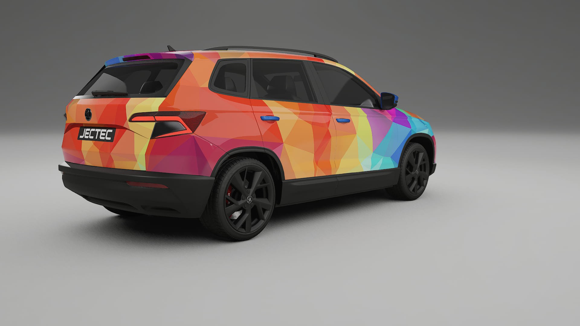 Škoda Karoq NU7 VECTOR WIBE Designed Wrap PPF Kit – Printable Polyurethane Film