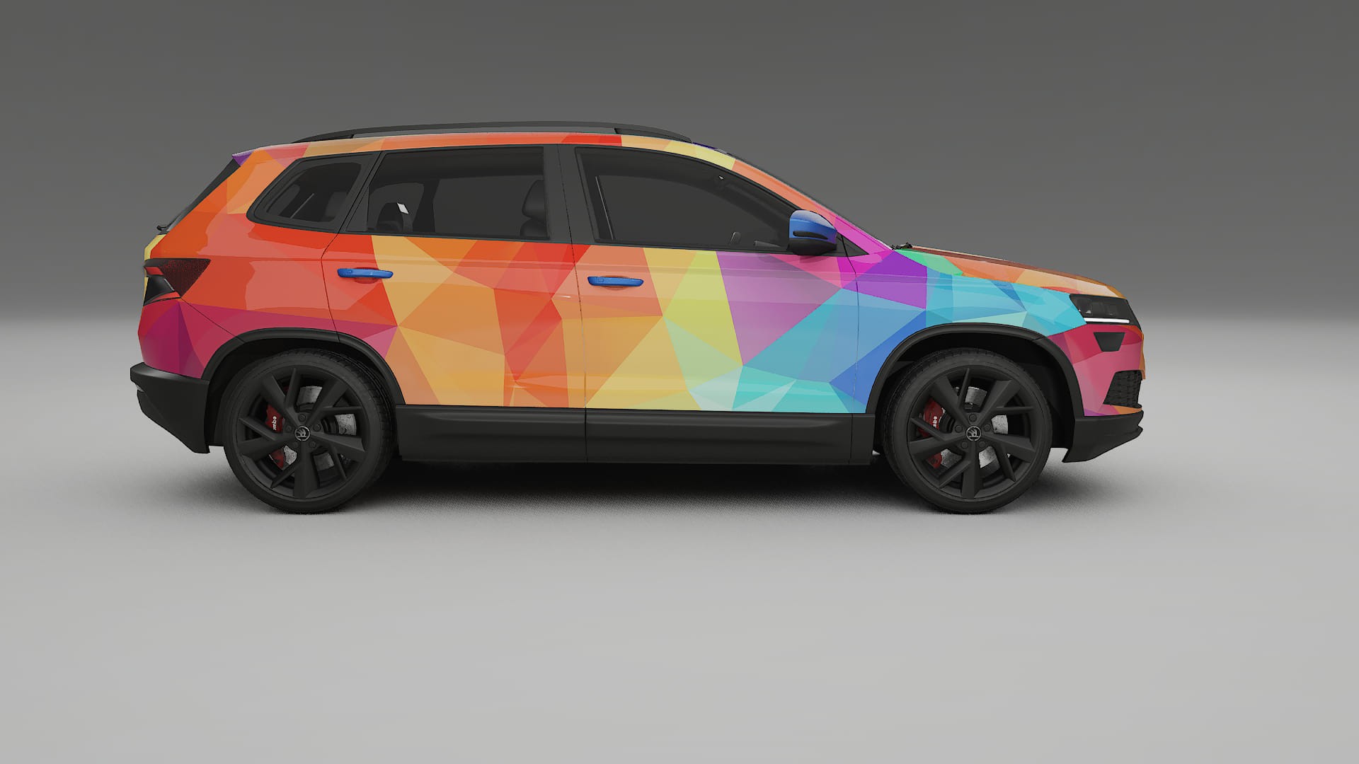 Škoda Karoq NU7 VECTOR WIBE Designed Wrap PPF Kit – Printable Polyurethane Film