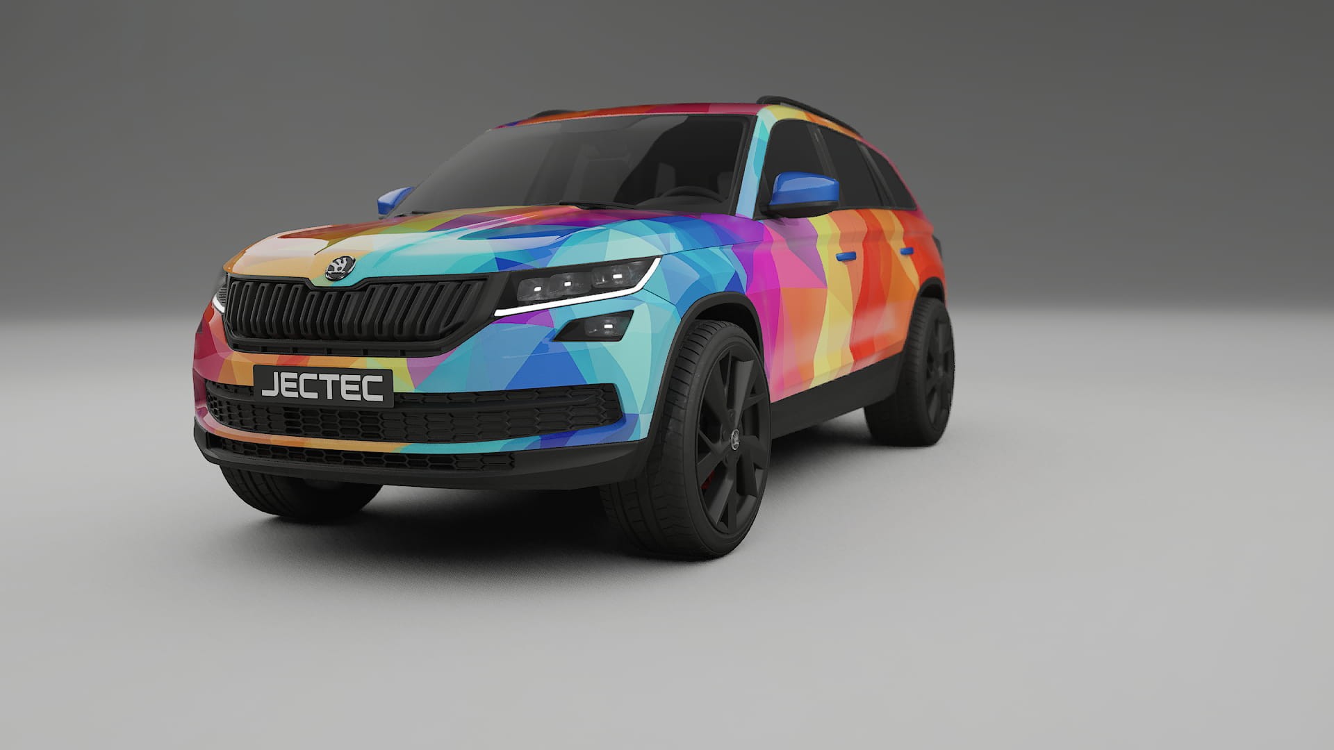 Škoda Kodiaq NS7 VECTOR WIBE Designed Wrap PPF Kit – Printable Polyurethane Film