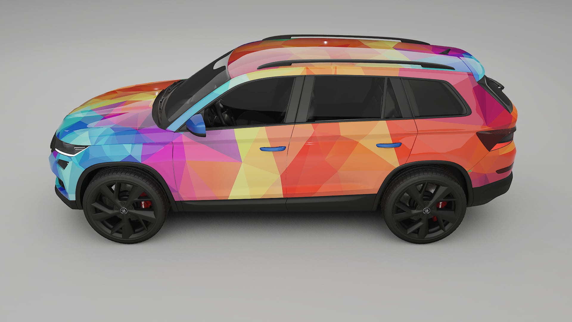 Škoda Kodiaq NS7 VECTOR WIBE Designed Wrap PPF Kit – Printable Polyurethane Film