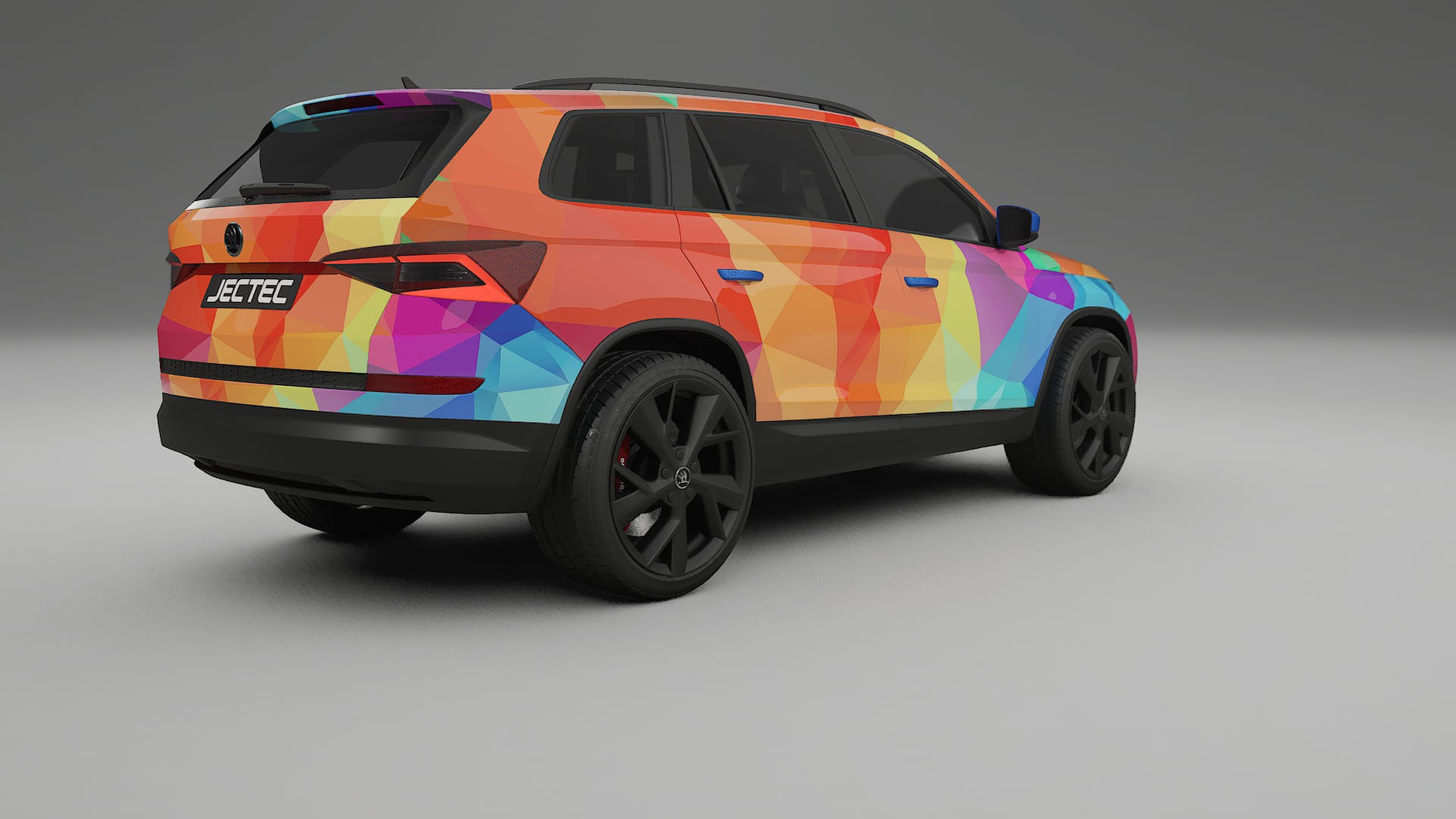 Škoda Kodiaq NS7 VECTOR WIBE Designed Wrap PPF Kit – Printable Polyurethane Film