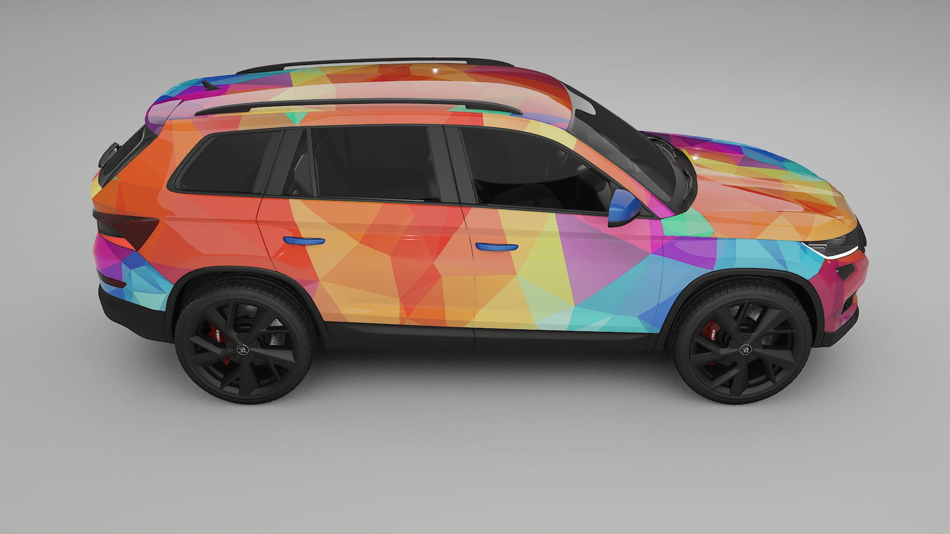 Škoda Kodiaq NS7 VECTOR WIBE Designed Wrap PPF Kit – Printable Polyurethane Film