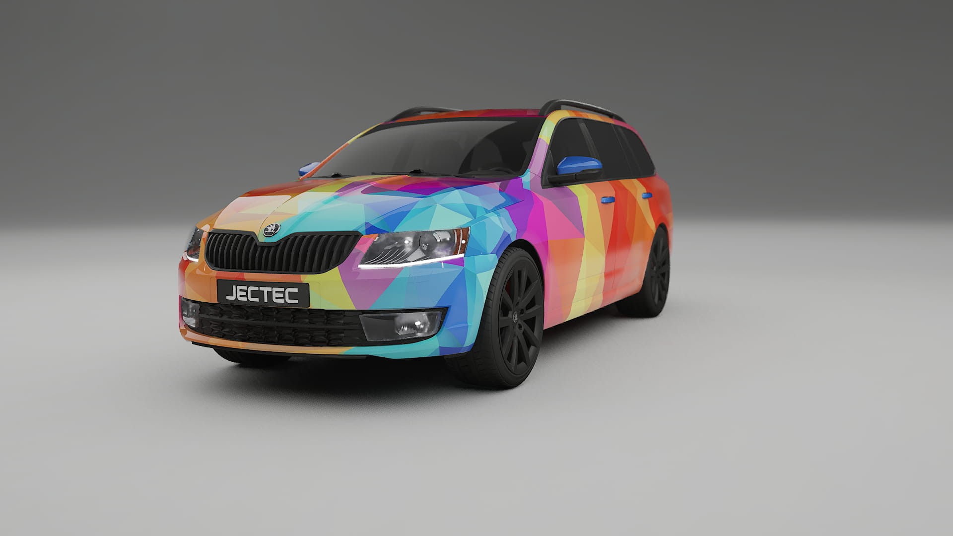Škoda Octavia combi 5E VECTOR WIBE Designed Wrap PPF Kit – Printable Polyurethane Film