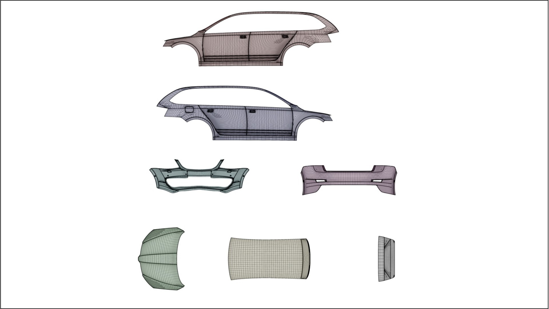 Škoda Octavia combi 5E VECTOR WIBE Designed Wrap PPF Kit – Printable Polyurethane Film