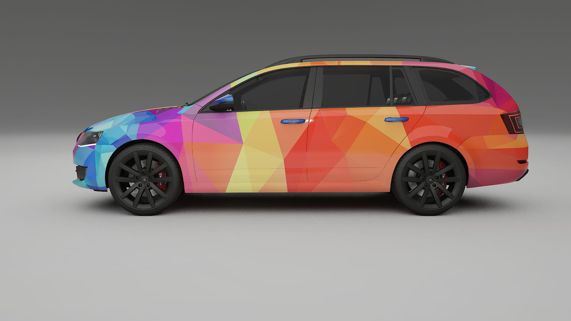 Škoda Octavia combi 5E VECTOR WIBE Designed Wrap PPF Kit – Printable Polyurethane Film