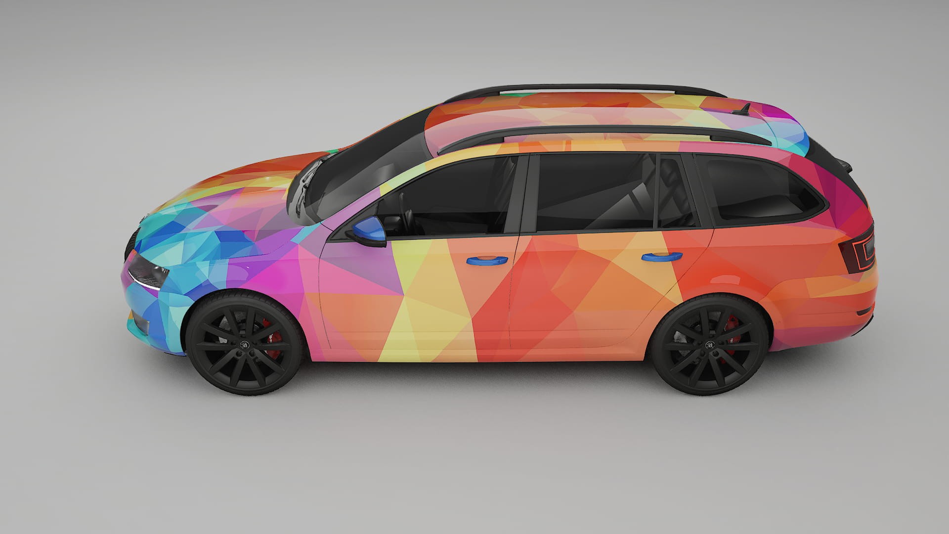 Škoda Octavia combi 5E VECTOR WIBE Designed Wrap PPF Kit – Printable Polyurethane Film