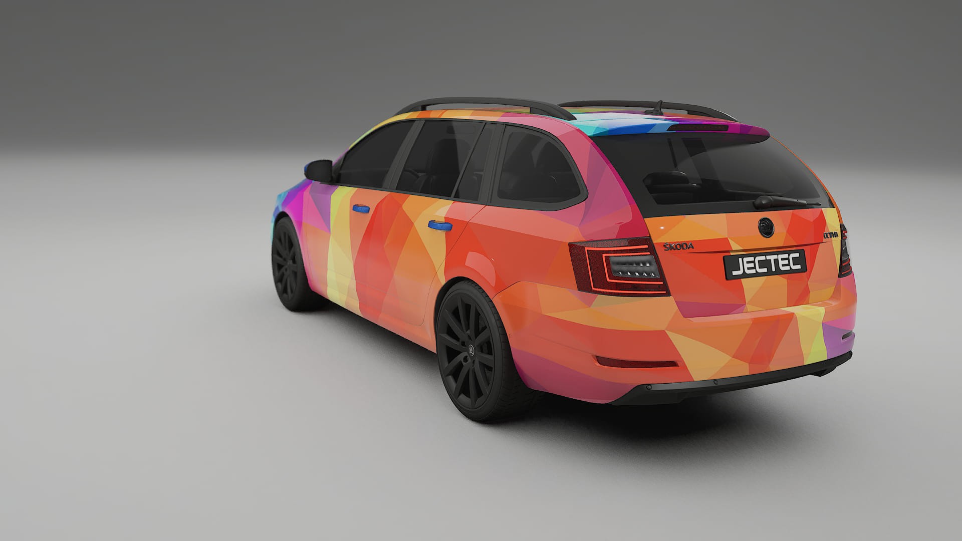 Škoda Octavia combi 5E VECTOR WIBE Designed Wrap PPF Kit – Printable Polyurethane Film