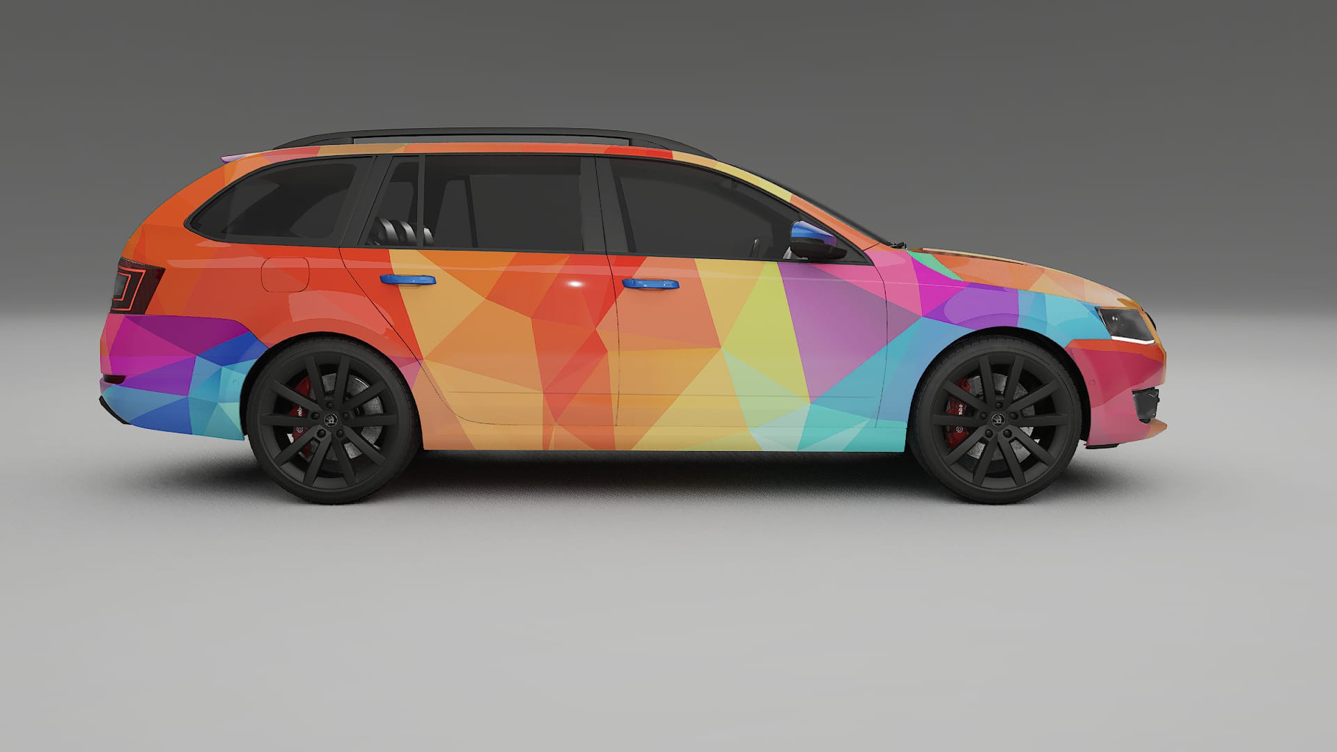 Škoda Octavia combi 5E VECTOR WIBE Designed Wrap PPF Kit – Printable Polyurethane Film