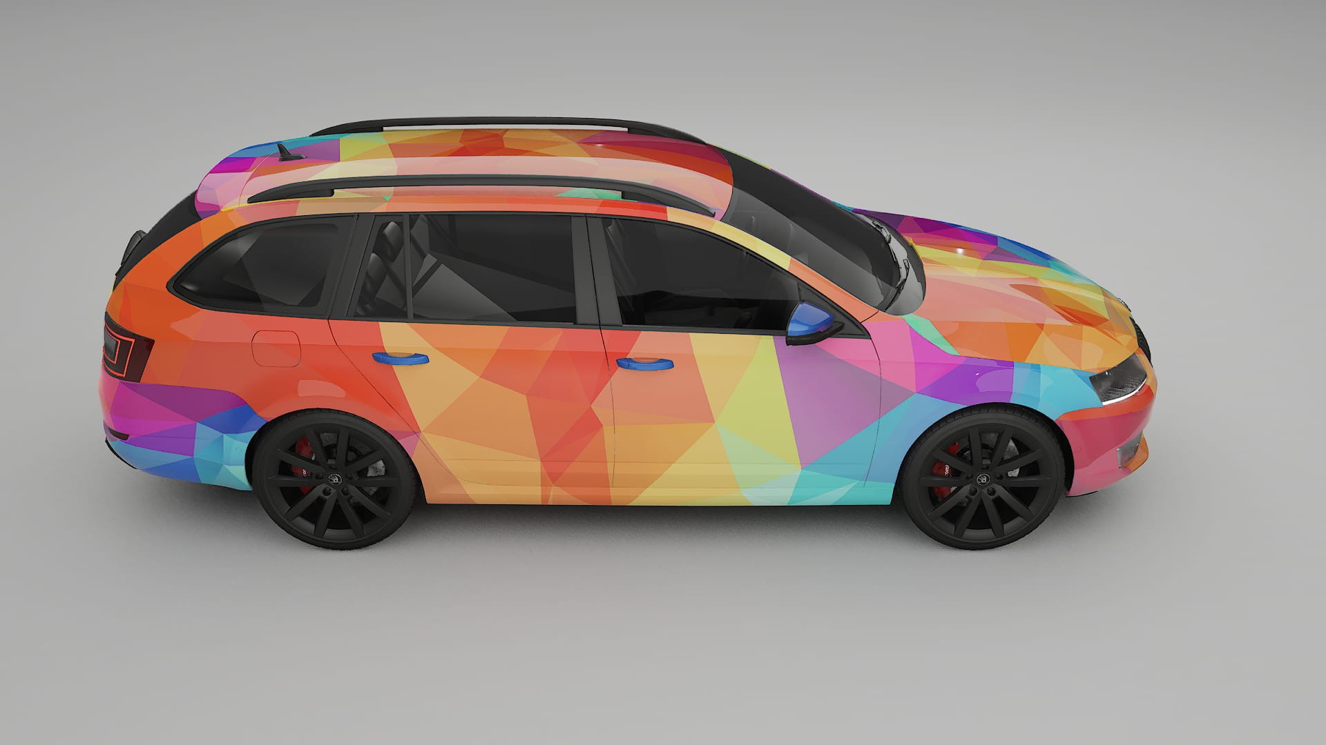 Škoda Octavia combi 5E VECTOR WIBE Designed Wrap PPF Kit – Printable Polyurethane Film