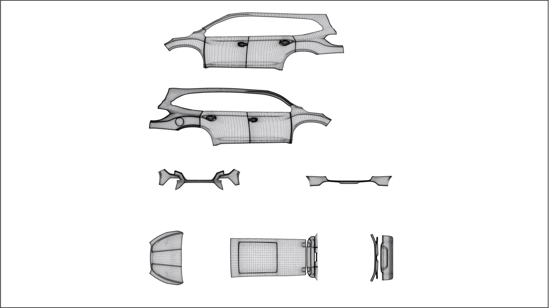Subaru Ascent BT facelift LCI VECTOR WIBE Designed Wrap PPF Kit – Printable Polyurethane Film
