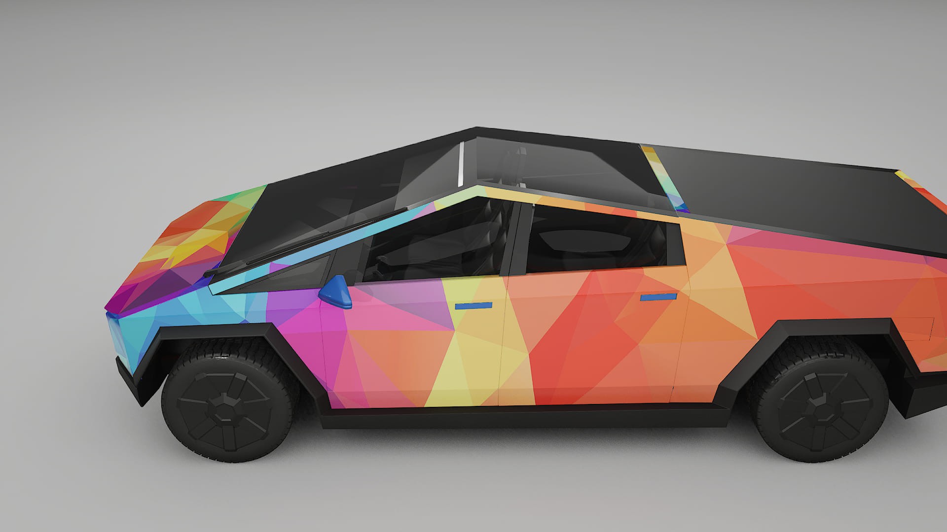 Tesla Cybertruck VECTOR WIBE Designed Wrap PPF Kit – Printable Polyurethane Film