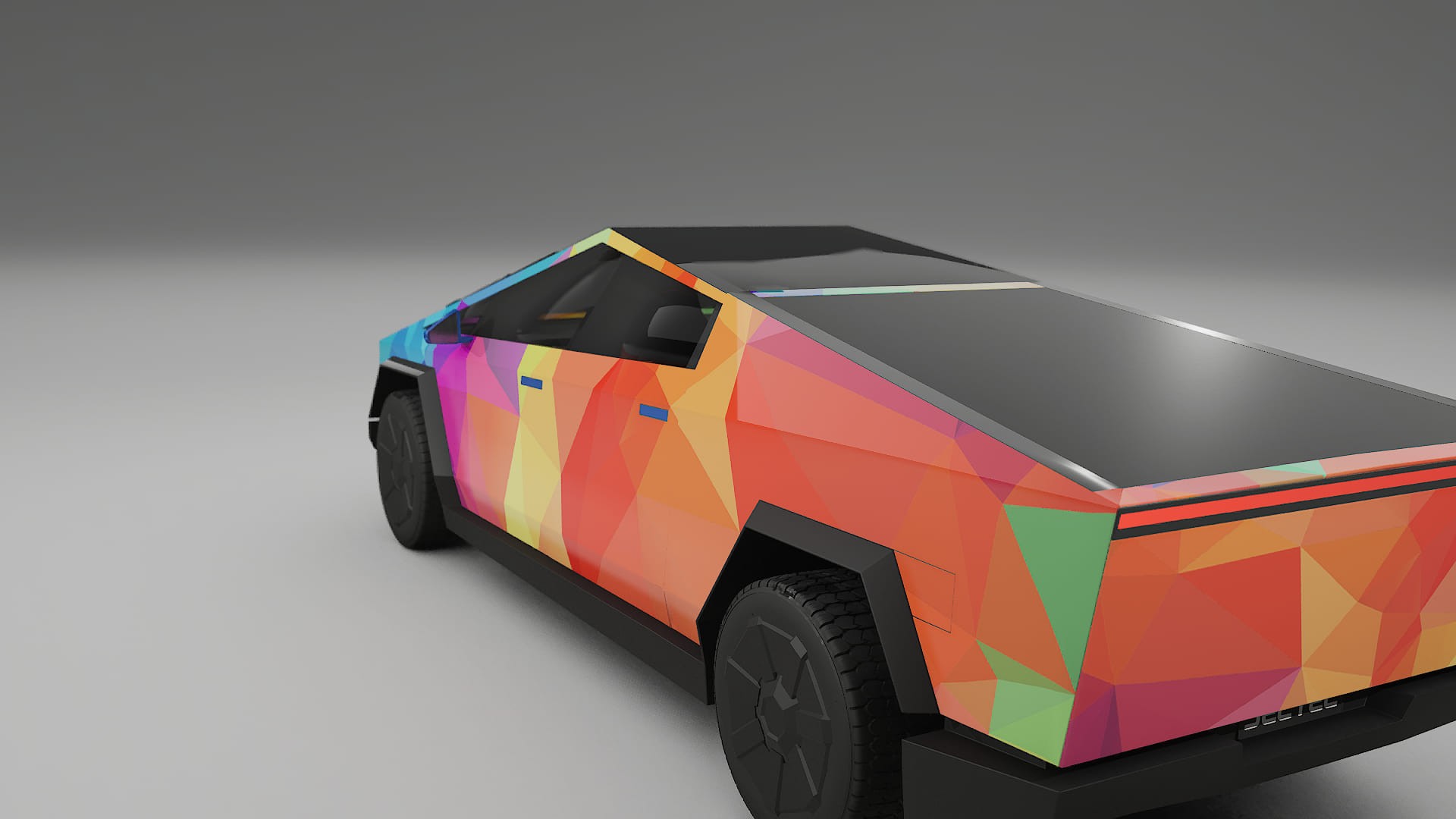 Tesla Cybertruck VECTOR WIBE Designed Wrap PPF Kit – Printable Polyurethane Film