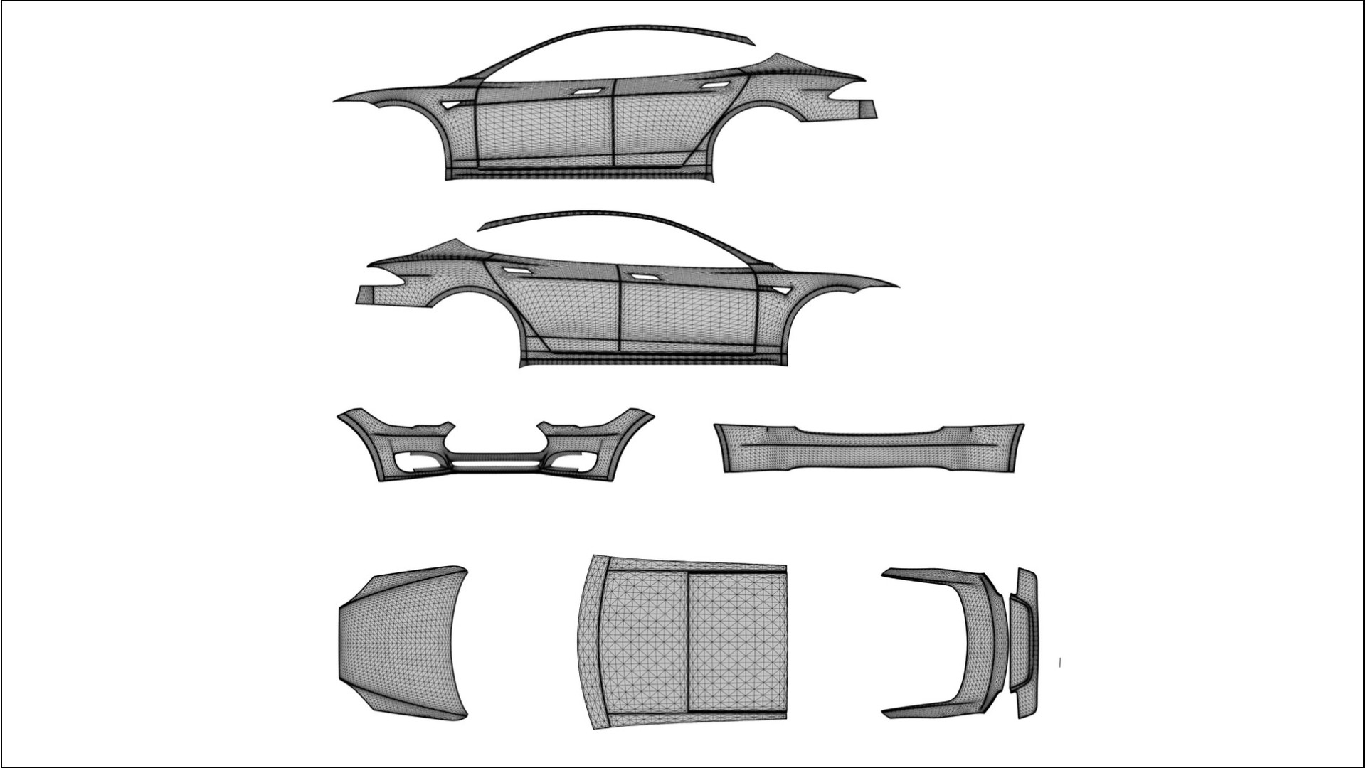 Tesla Model-S VECTOR WIBE Designed Wrap PPF Kit – Printable Polyurethane Film