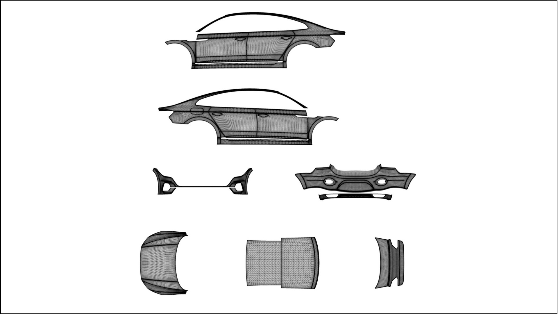 VW Arteon R 3H prefacelift pre-LCI VECTOR WIBE Designed Wrap PPF Kit – Printable Polyurethane Film