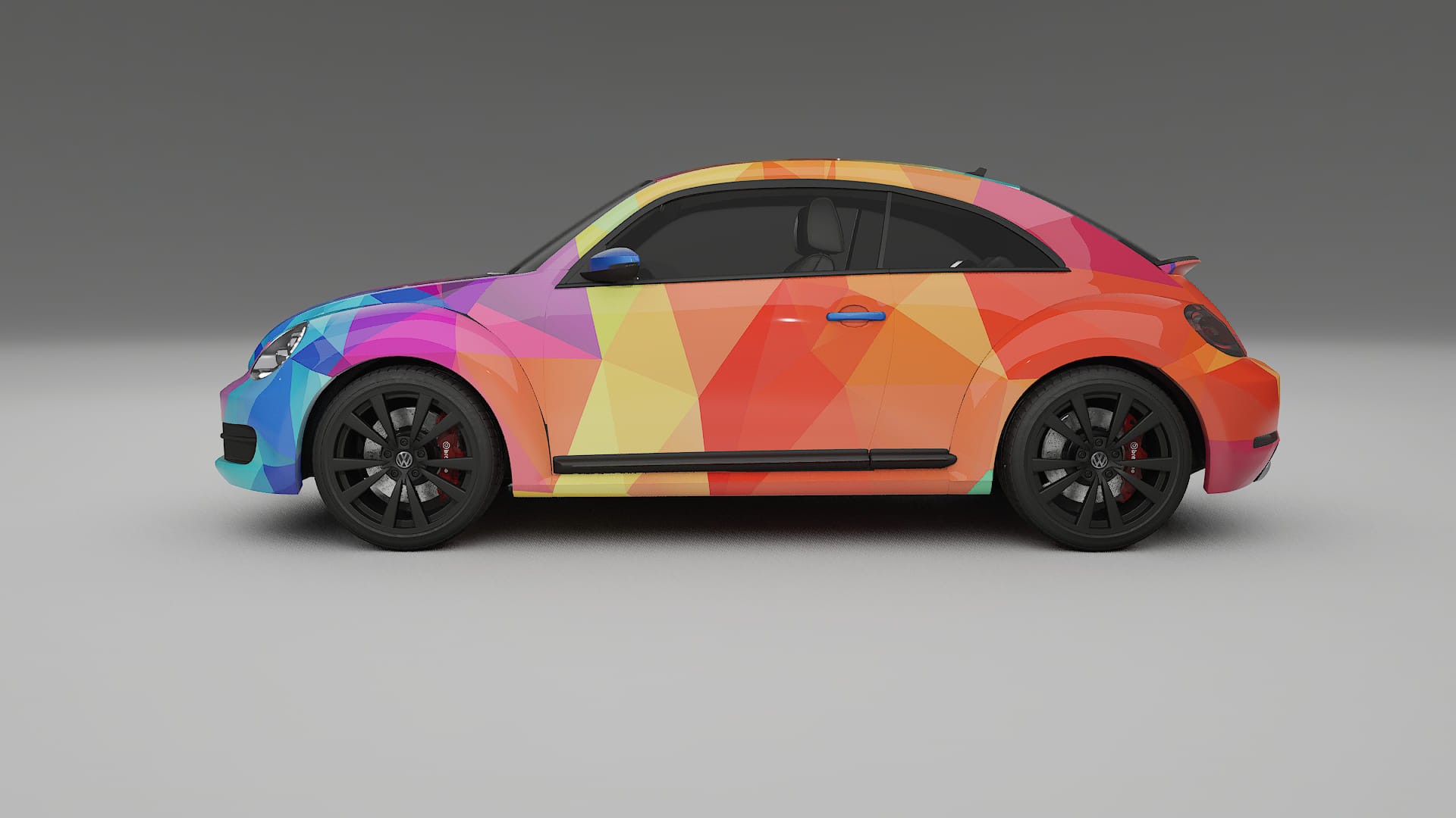 VW Beetle A5 prefacelift pre-LCI VECTOR WIBE Designed Wrap PPF Kit – Printable Polyurethane Film